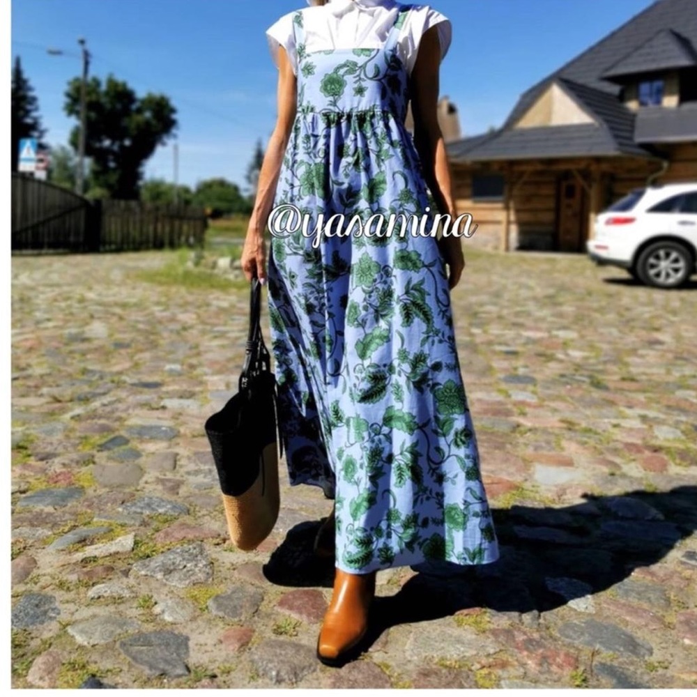 Leaf Print Maxi Dress - Picture 5 of 7